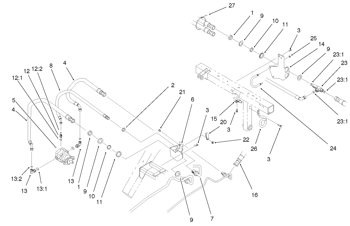 Rear Bulkhead And Reel Motor Assembly