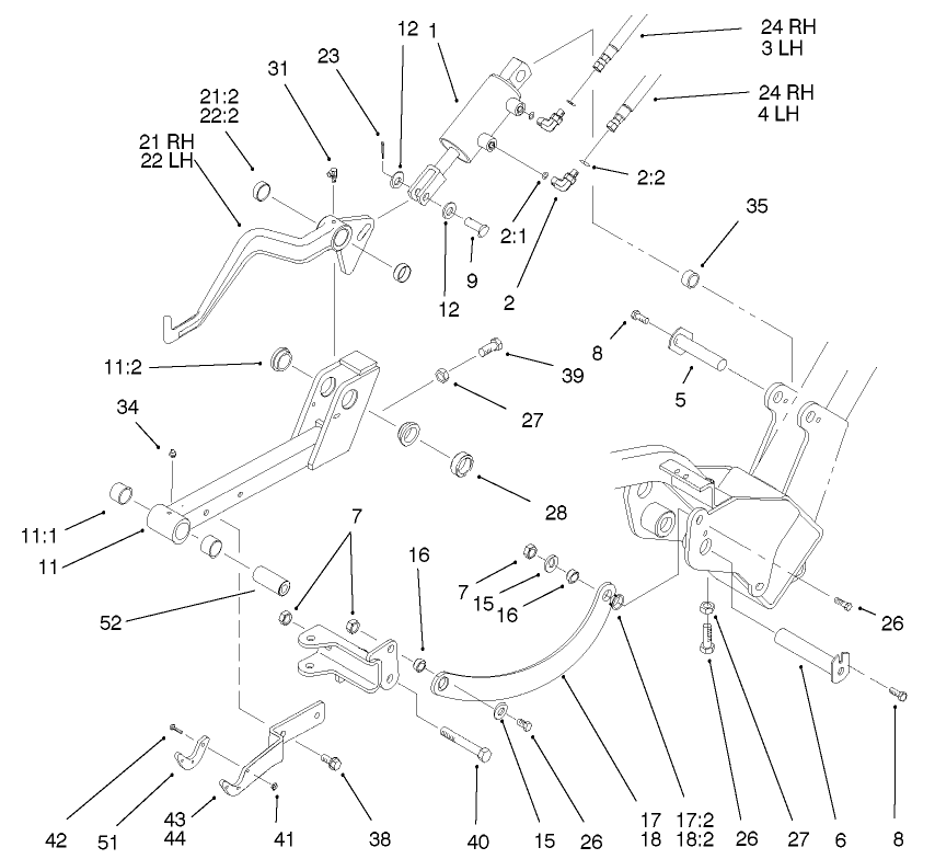Lh And Rh Lift Arm Assembly