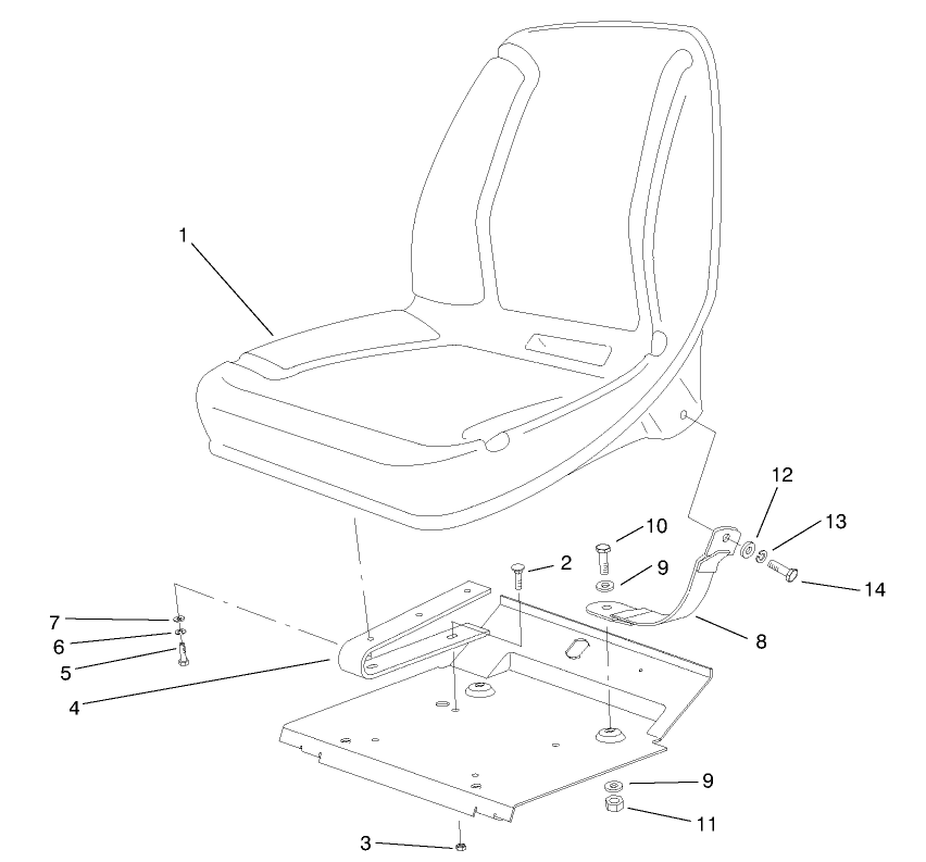Low Seat Assembly (optional)