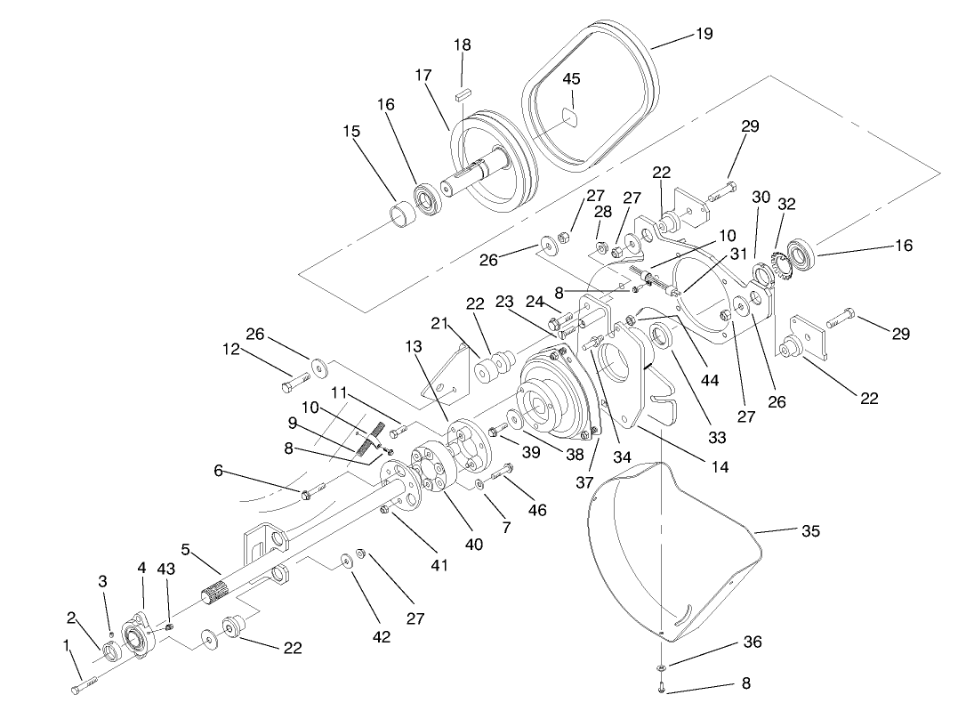 Pto Shaft & Clutch Assembly