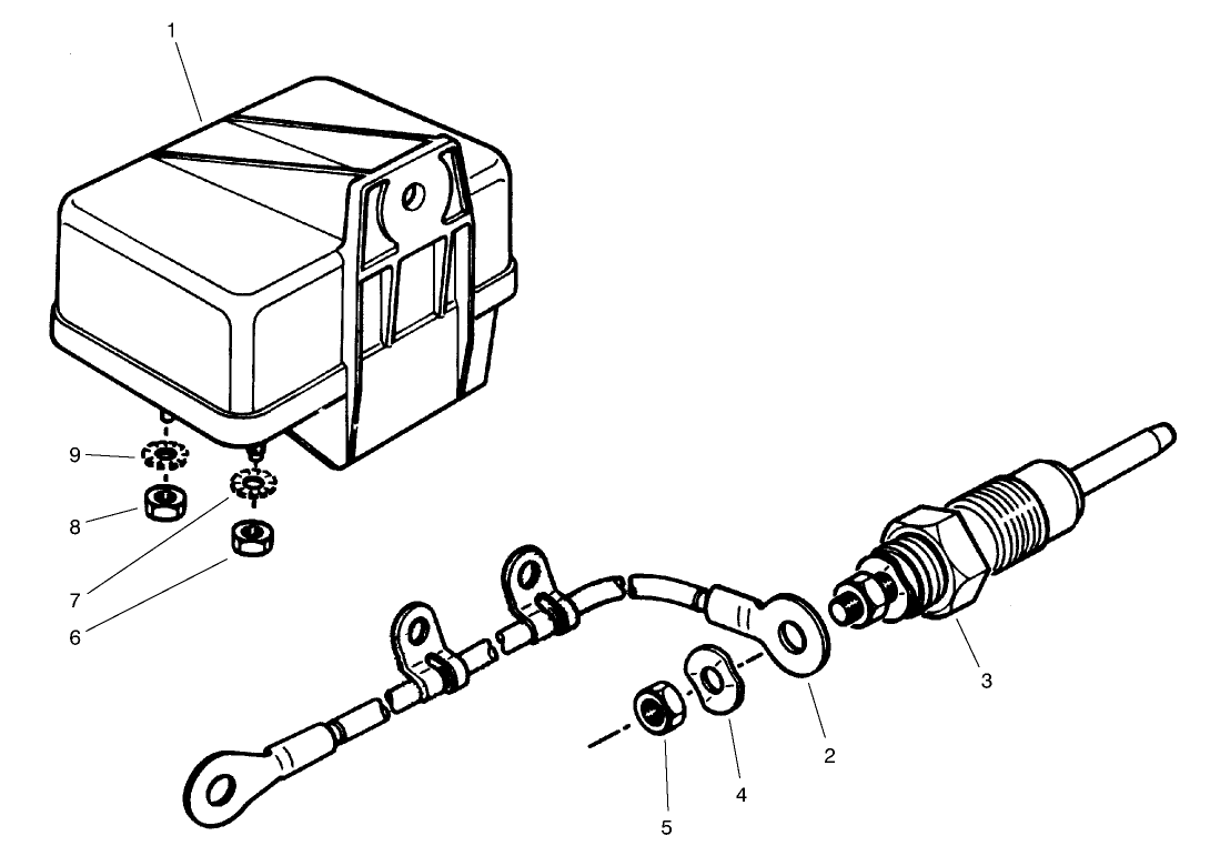 Glow Plug And Glow Relay Assembly
