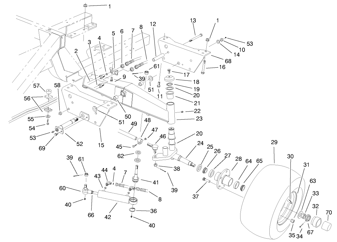 Rear Axle Assembly (model No. 30450 Only)