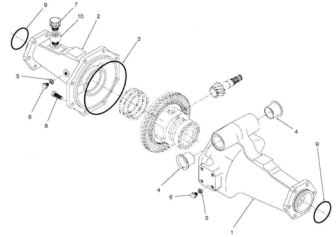 Rear Axle Assembly No. 95-7500 (continued) Axle Support Assembly