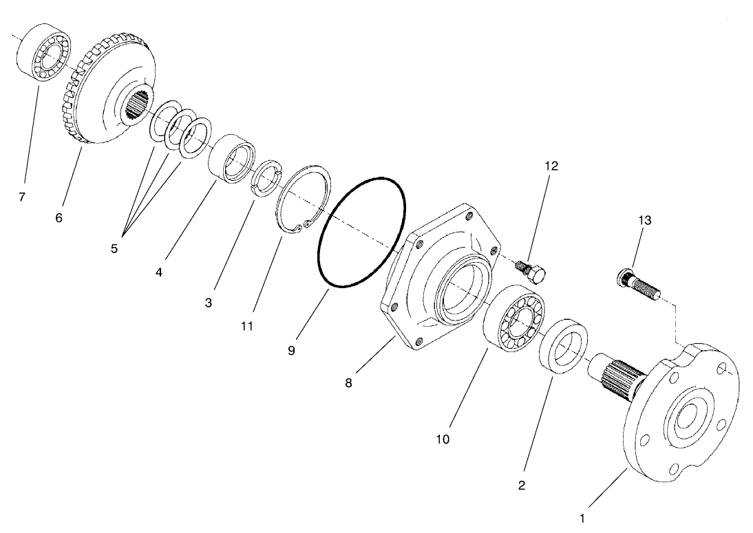Rear Axle Assembly No. 95-7500 (continued) Axle Assembly