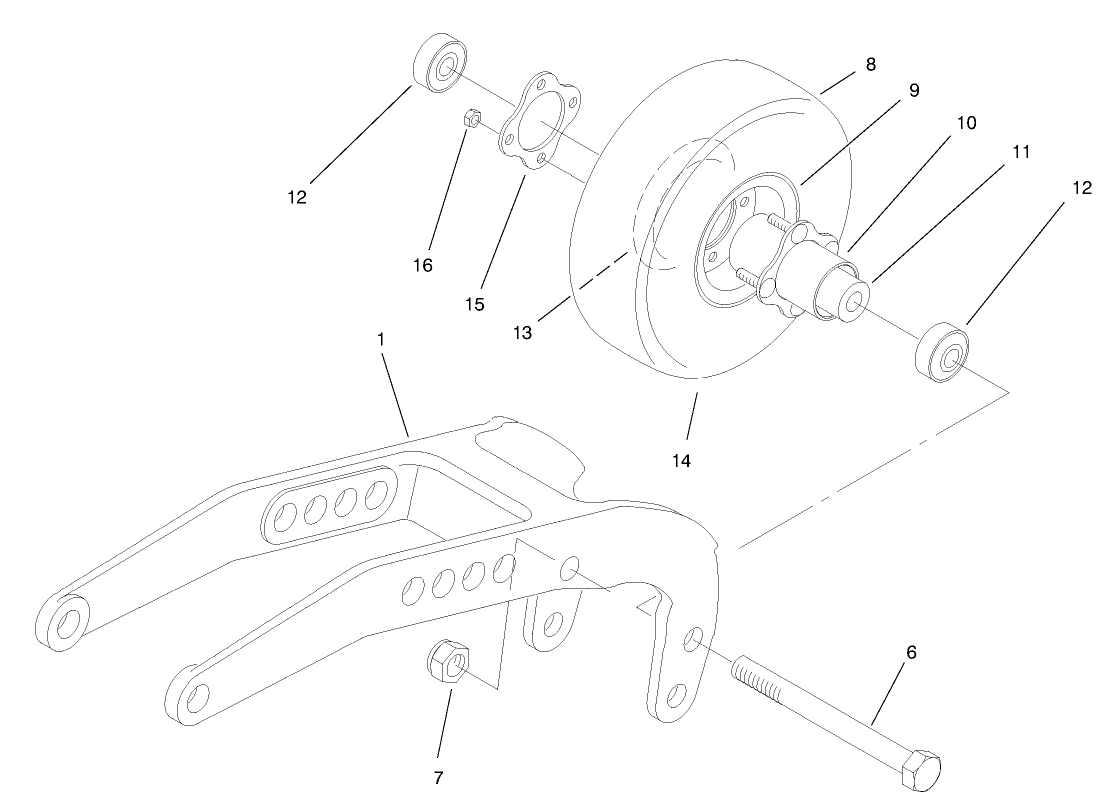Rear Pivot Arm Assembly