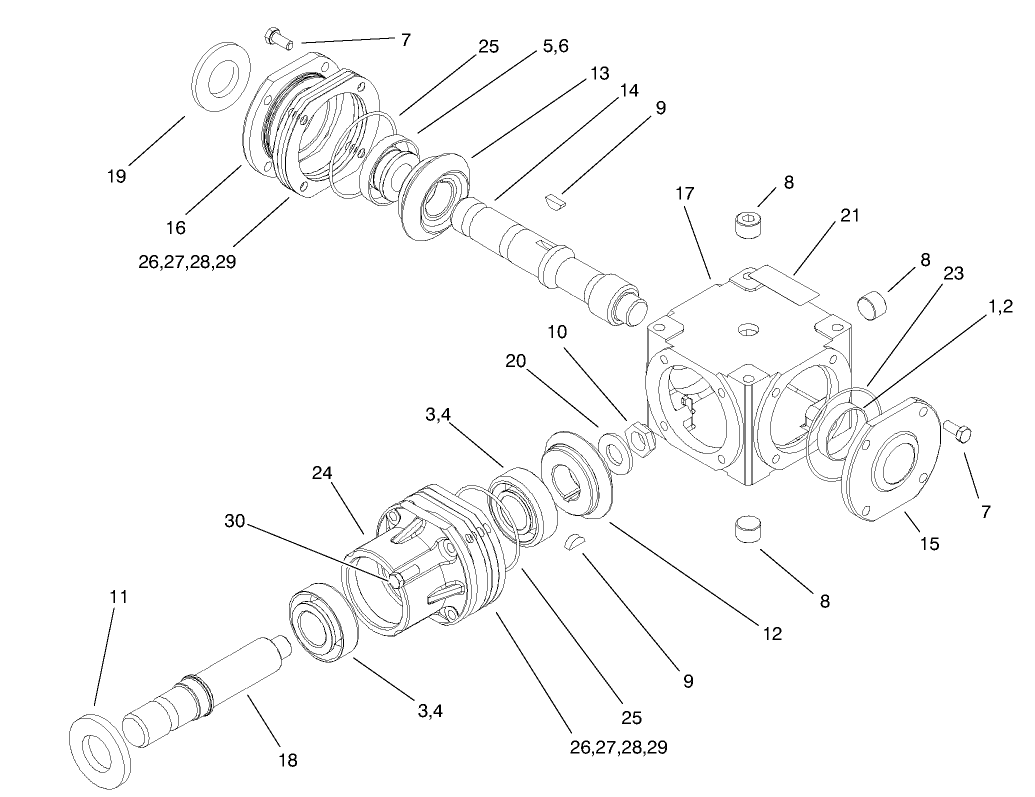 Gear Box Assembly No. 100-2585