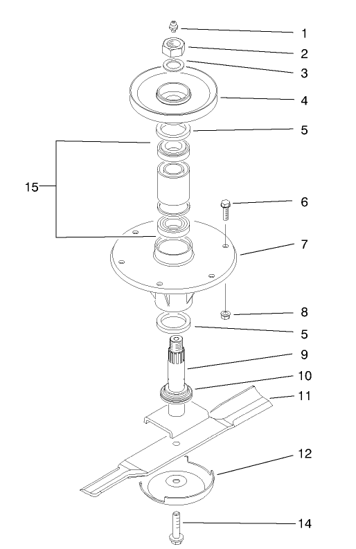 Spindle Assembly (wings)