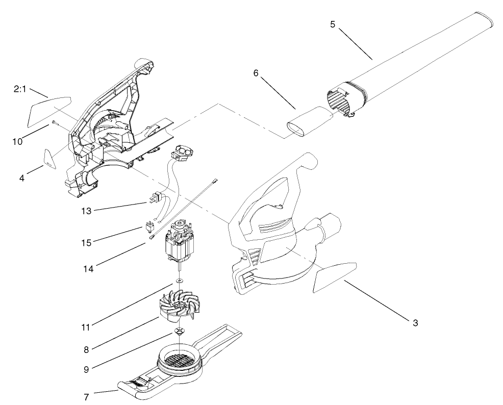 Blower/Vacuum Assembly