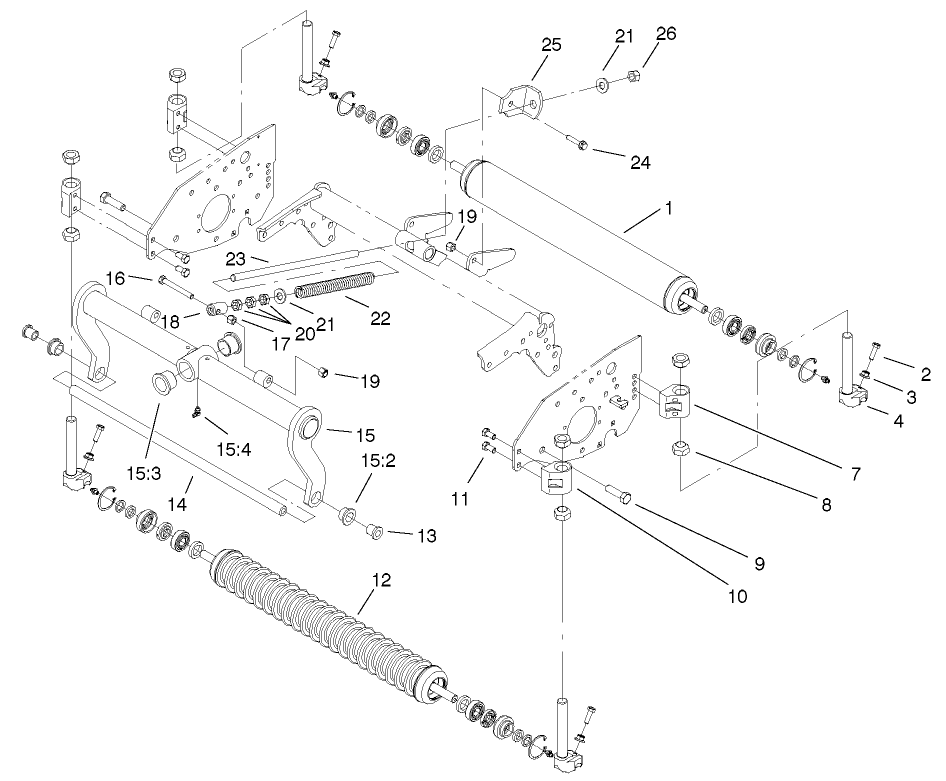 Rollers And Carrier Frame Assembly