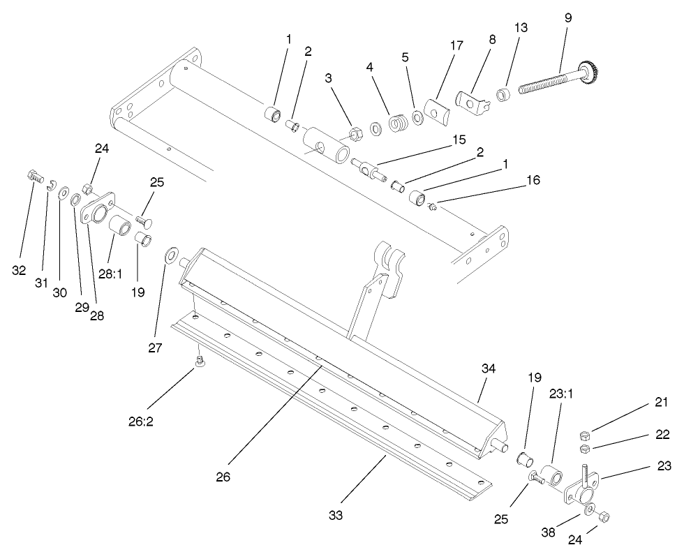 Bedbar Assembly