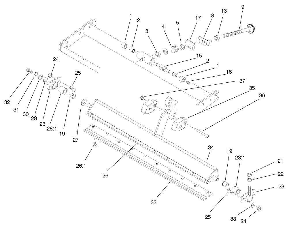 Bedbar Assembly