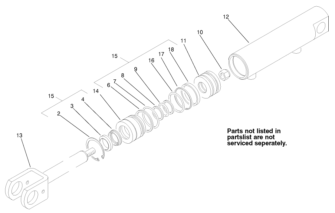 Hydraulic Cylinder Assembly No. 86-5580