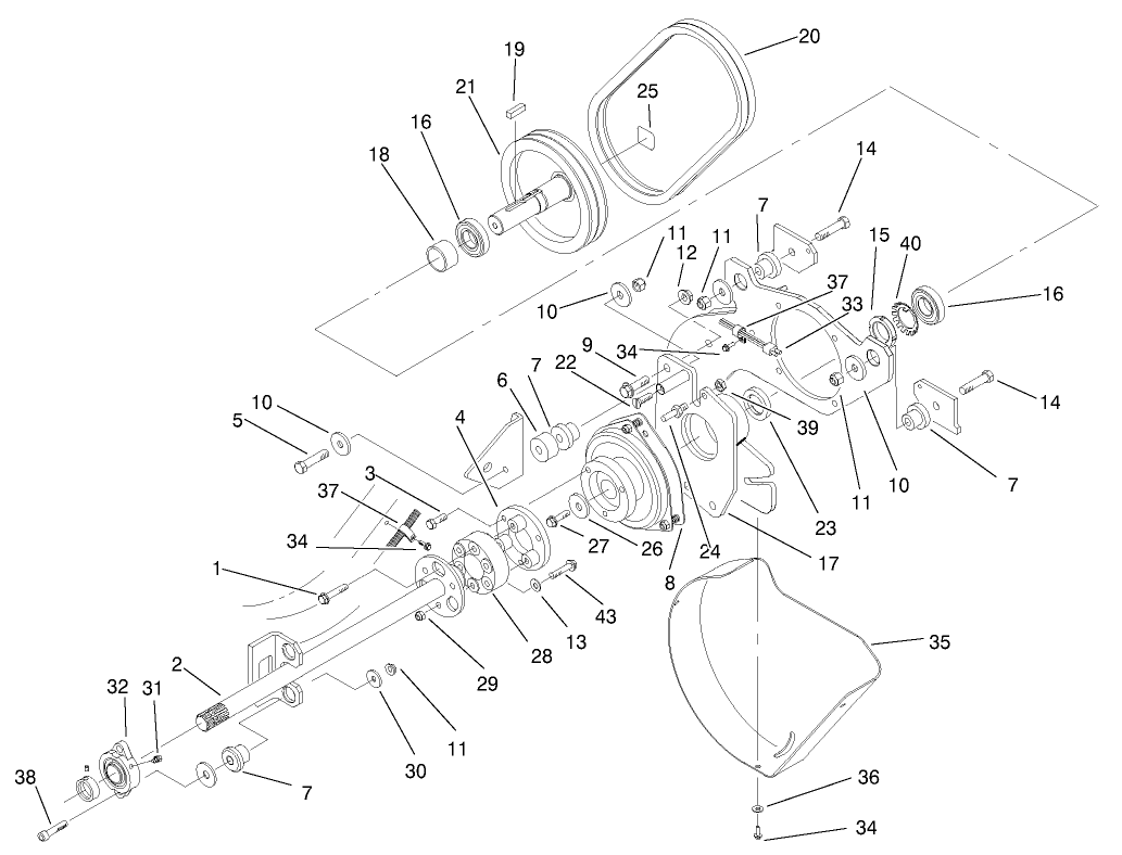 Deck Drive Components Assembly