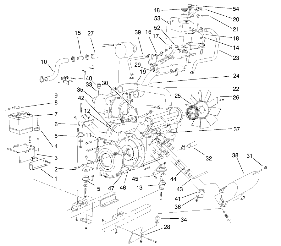Engine Parts Installation Assembly