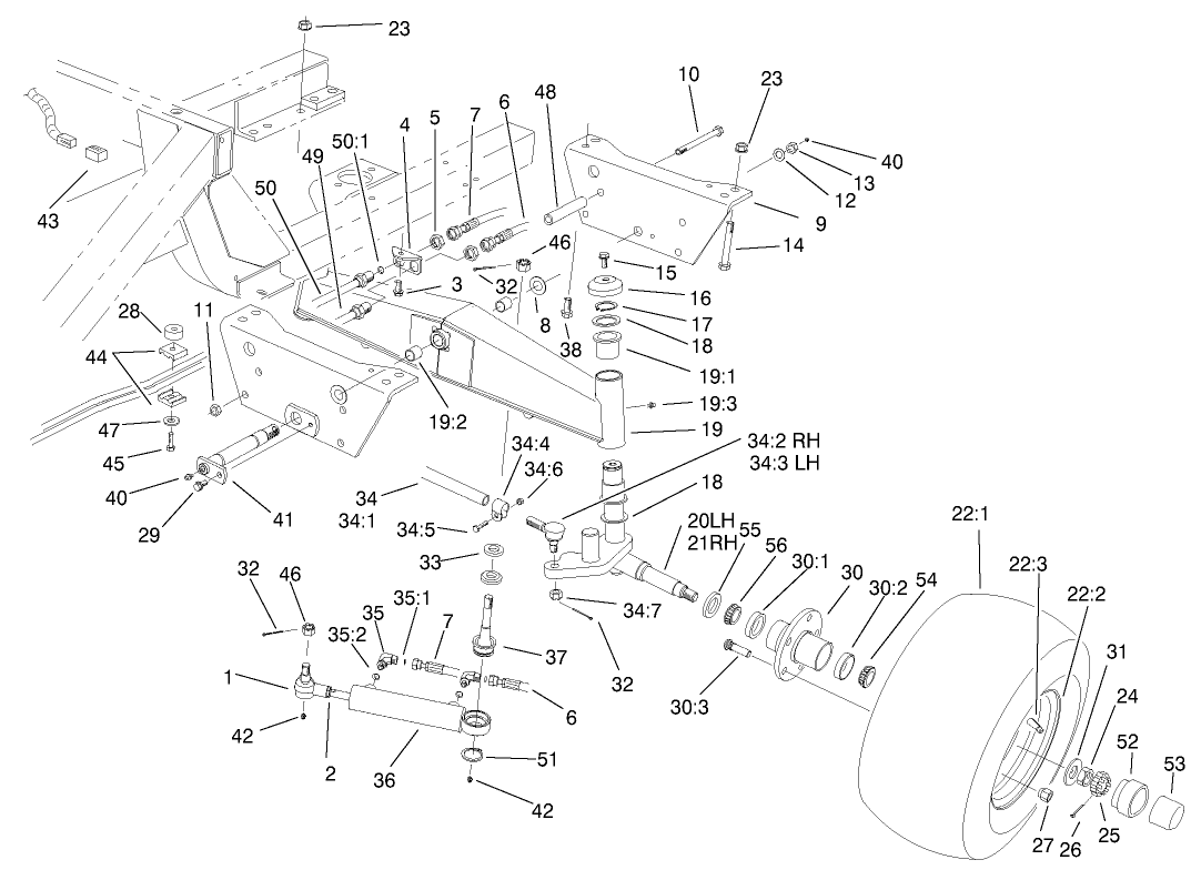 Rear Axle Assembly-2wd