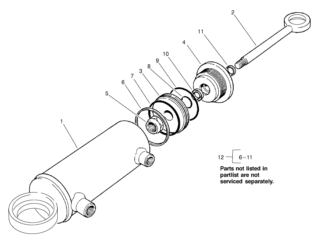 Hydraulic Cylinder Assembly No. 98-3806