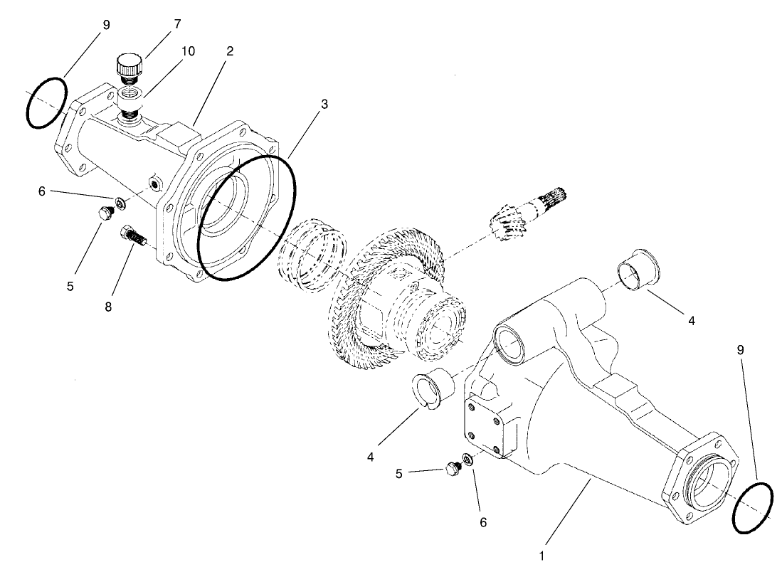 Rear Axle Assembly No. 95-7500 (continued) Axle Support Assembly