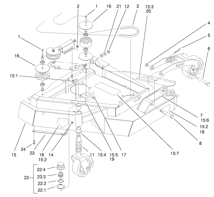 Left Hand Deck Assembly