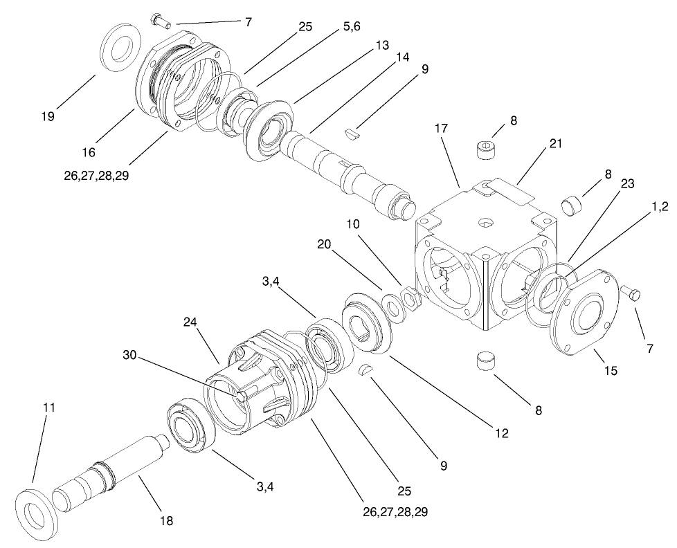 Gearbox Assembly No. 100-2585