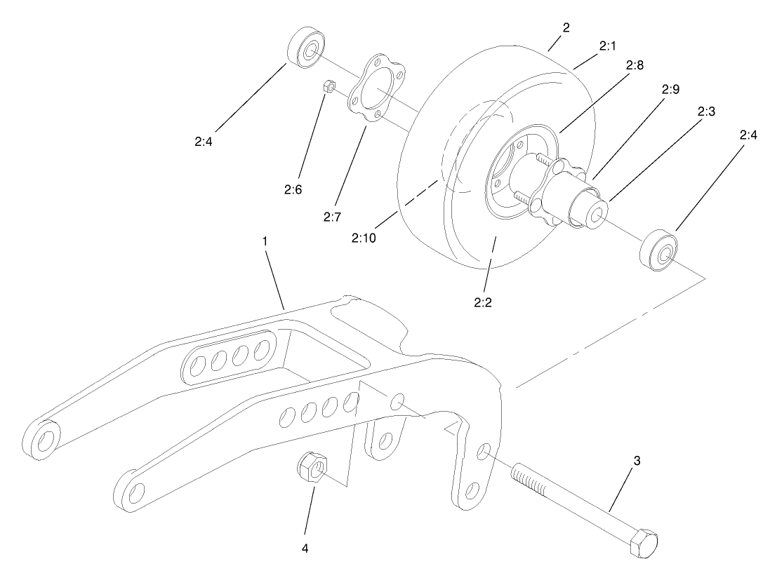 Rear Castor Assembly