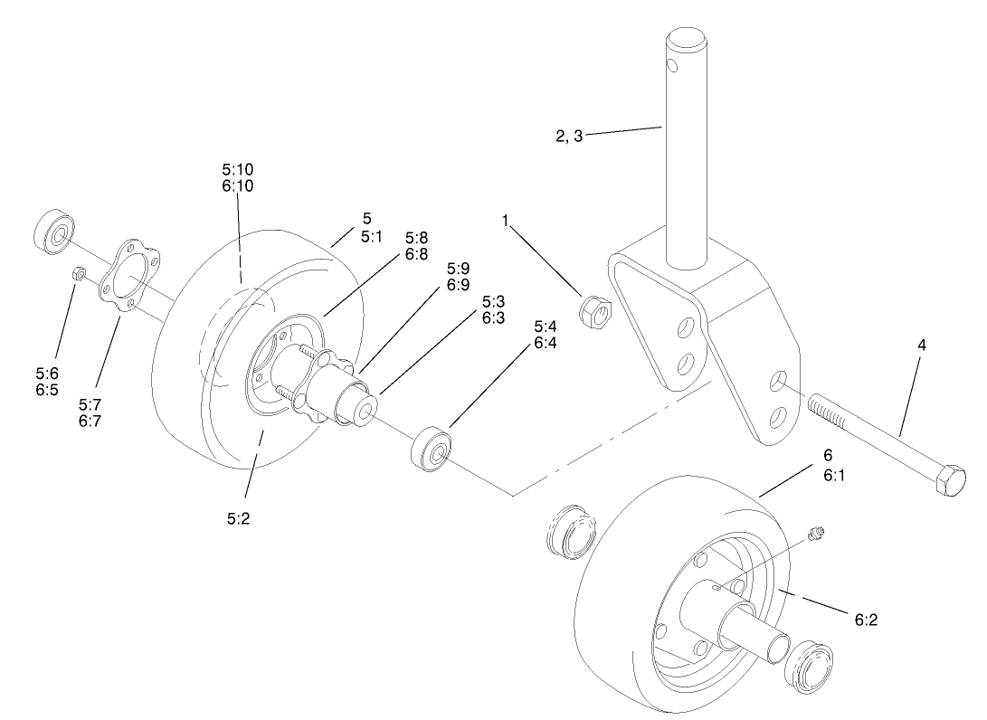 Front Castor Assembly