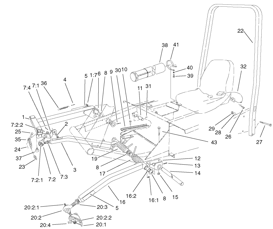 Push Arm And Rops Assembly