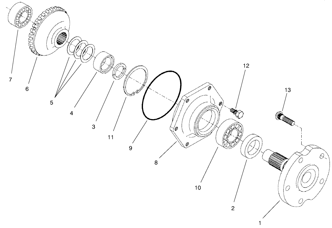 4 Wheel Drive Rear Axle Assembly No. 95-7501 (continued) Axle Assembly (only On: 30627)
