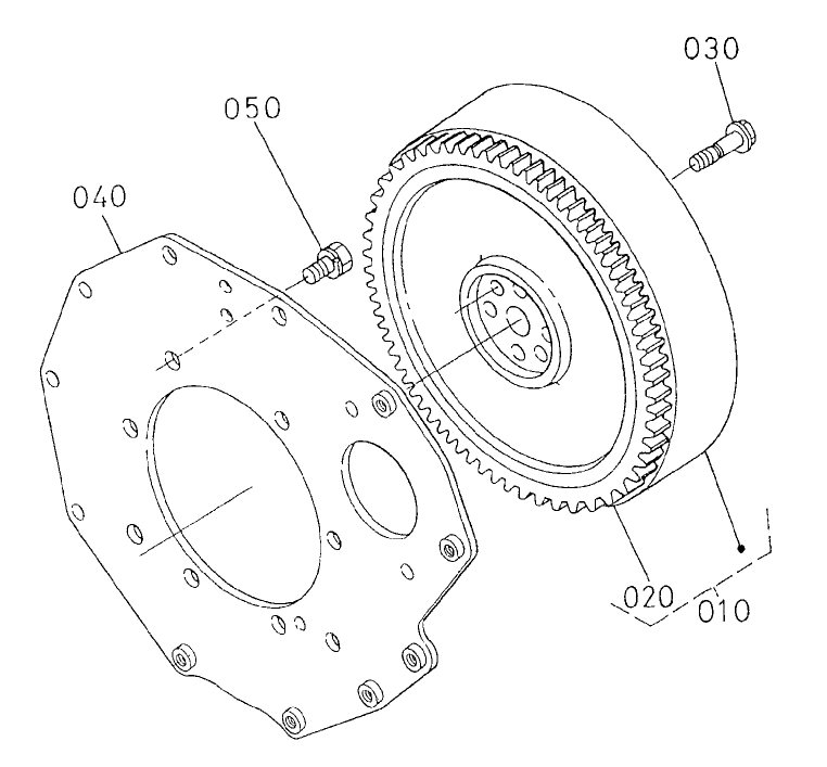 Flywheel Assembly Engine Assembly No. 104-3448