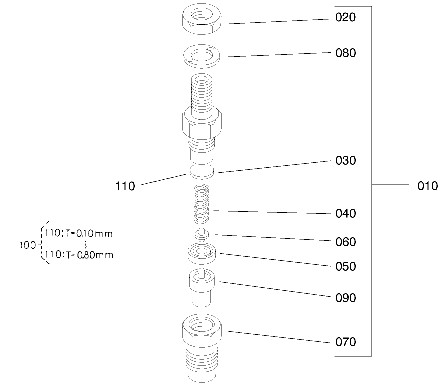 Nozzle Holder Assembly No. 98-9468 Engine Assembly No. 104-3448