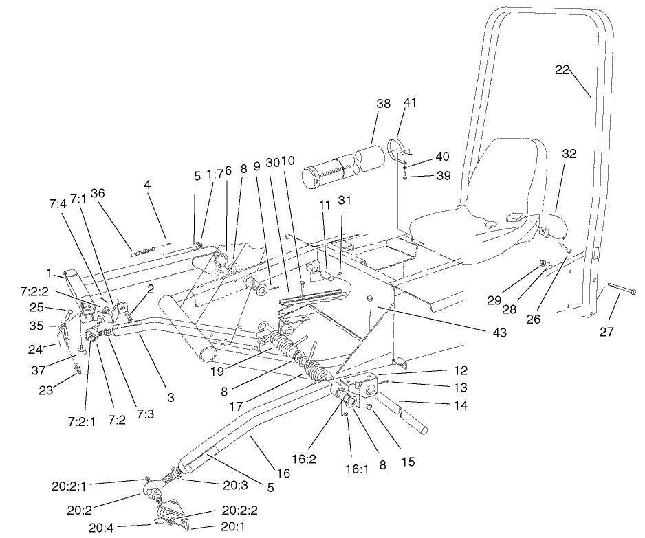 Push Arm And Rops Assembly