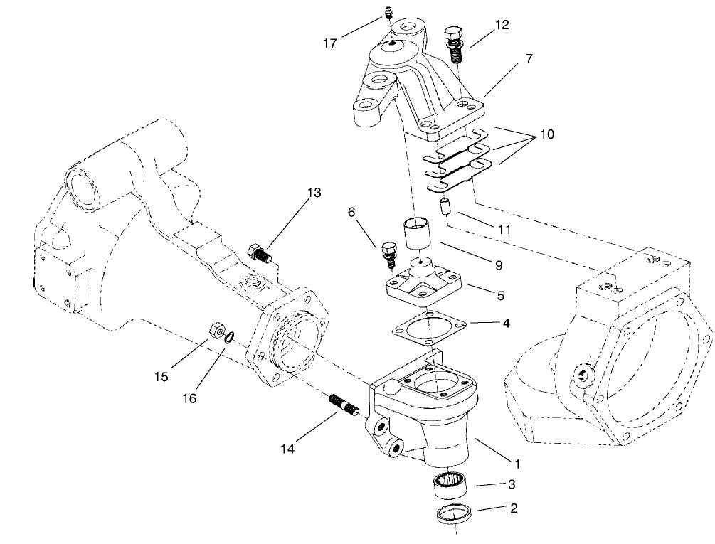 4 Wheel Drive Rear Axle Assembly No. 95-7501 (continued) Bevel Gear Case Assembly (only On: 30631)
