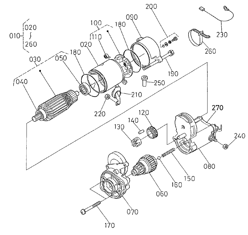 Starter Assembly No. 98-9705