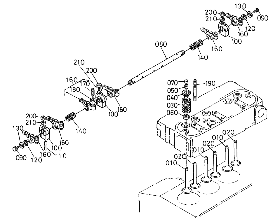 Valve And Rocker Arm Assembly
