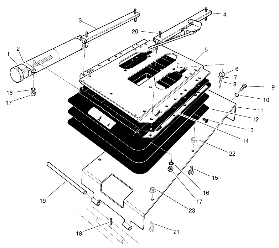 Seat Pivot And Bellows Assembly