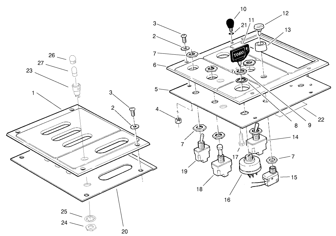 Lower Control Panel Assembly