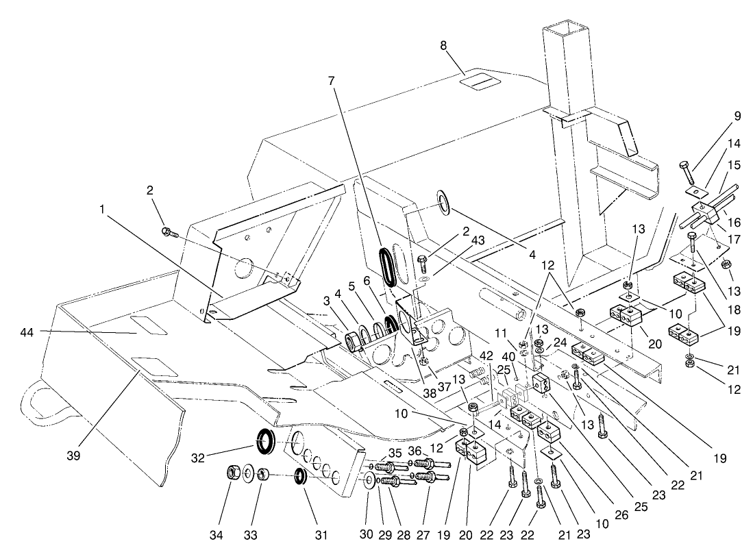 Hydraulic Line Clamps Assembly