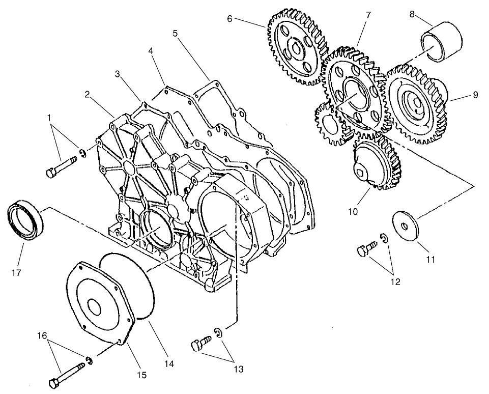 Timing Gear Case And Timing Gear Assembly