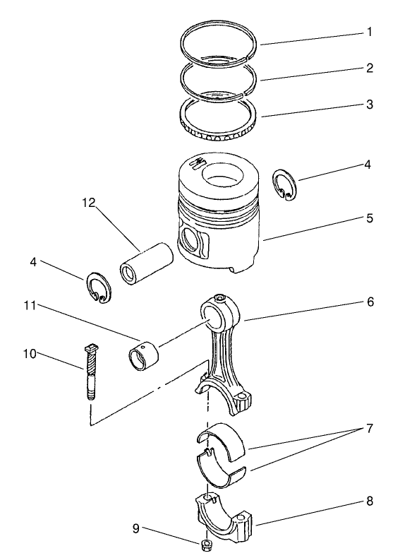 Piston And Connecting Rod Assembly