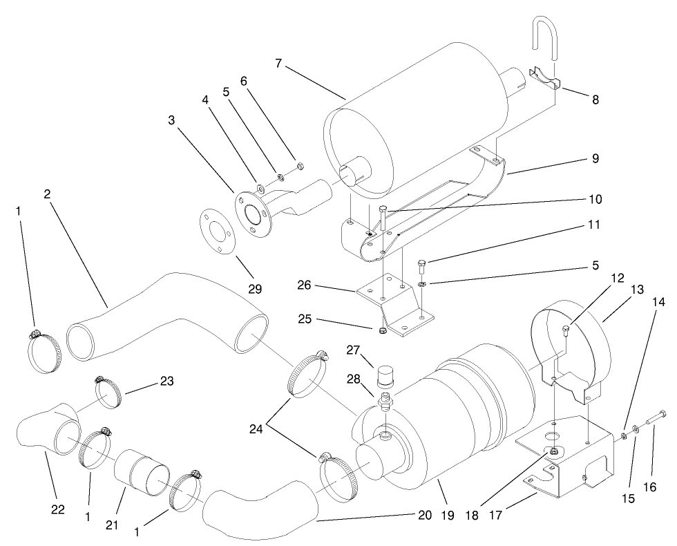 Muffler And Air Cleaner Assembly