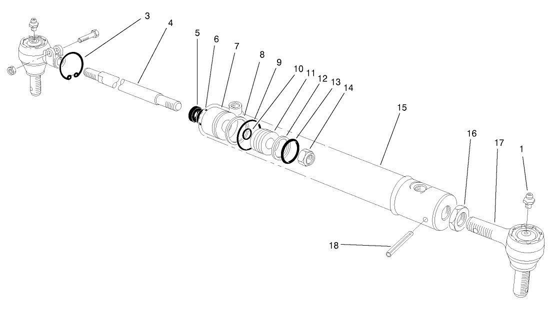 Hydraulic Cylinder Assembly No. 98-0661