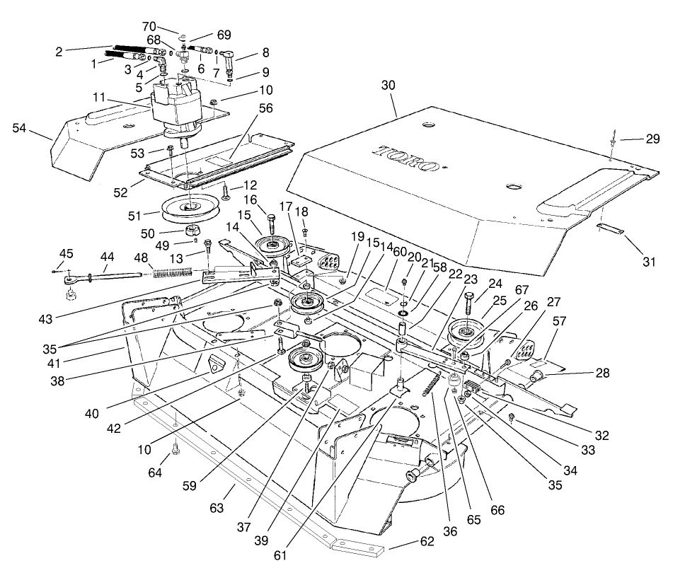 Center Deck Model No. 30592