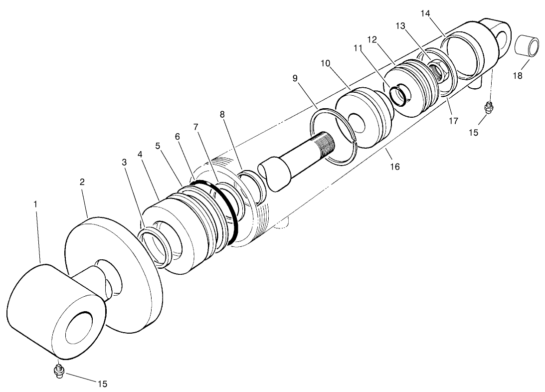 Hydraulic Cylinder Assembly No. 74-2170