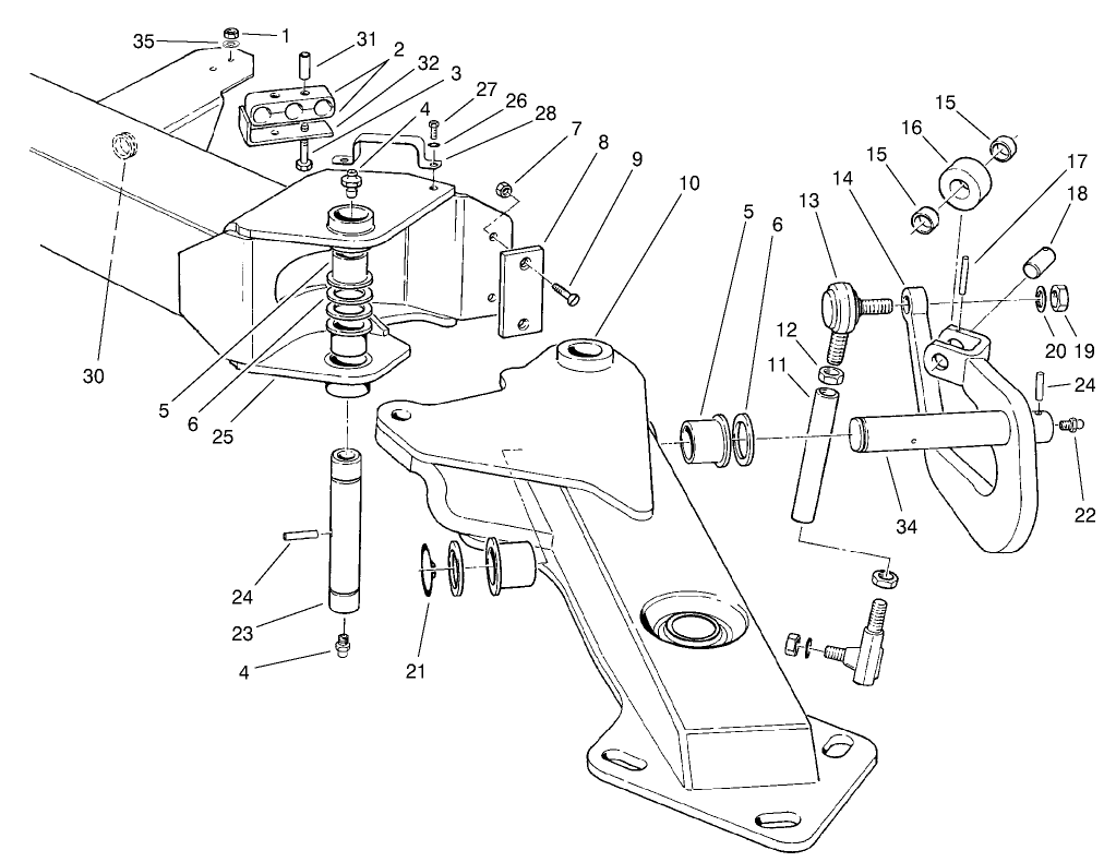 Wing Deck Lift Arm Assembly