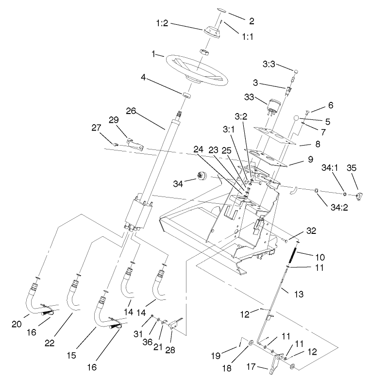 STEERING TOWER ASSEMBLY