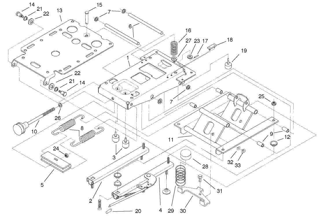 SEAT SUSPENSION ASSEMBLY NO. 75-3000