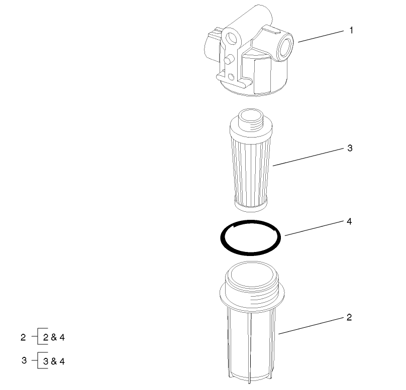 FUEL FILTER ASSEMBLY NO. 99-8351