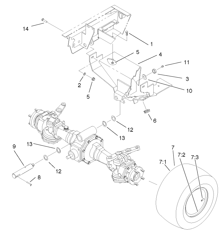 REAR AXLE SUPPORT ASSEMBLY