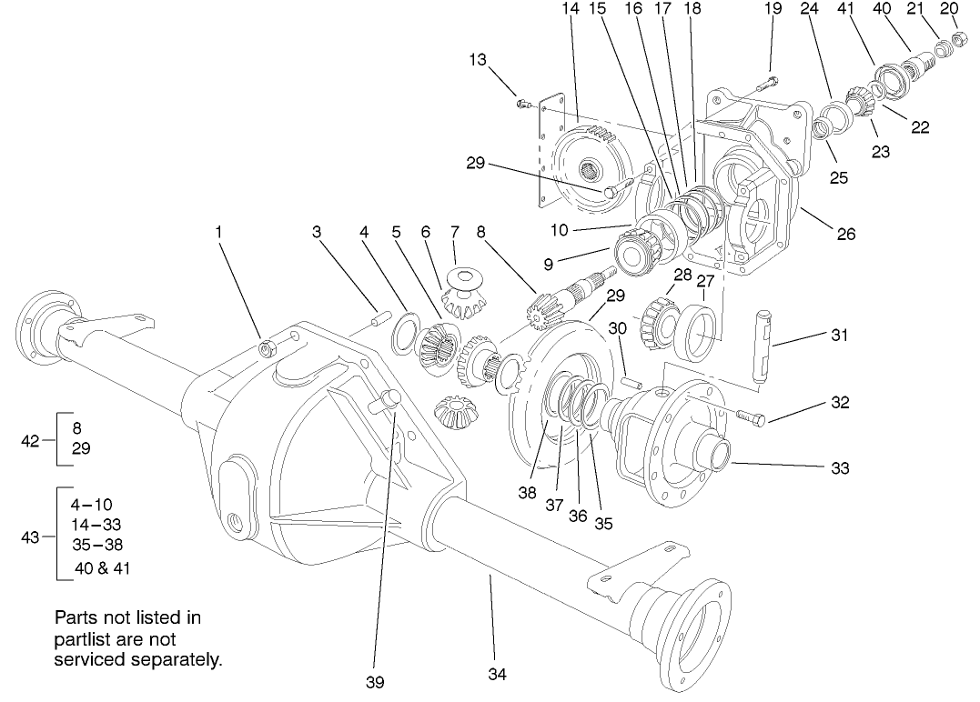 AXLE ASSEMBLY NO. 99-6981-03