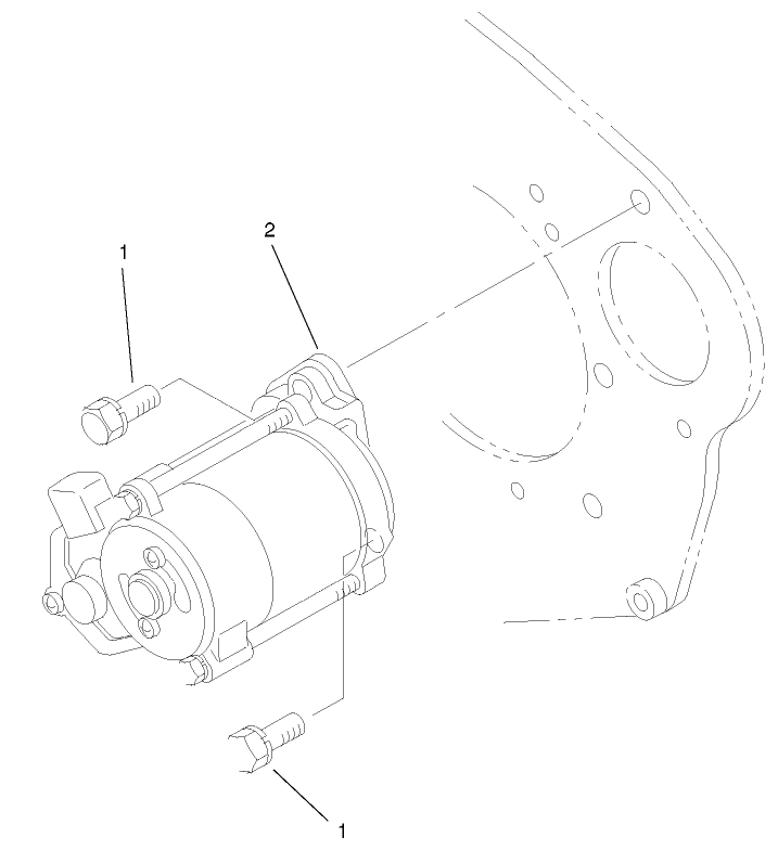 STARTER MOUNT ASSEMBLY