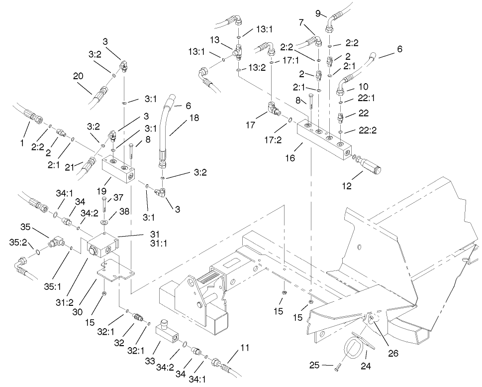 Front Hydraulic Manifold Assembly